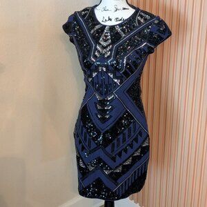 Express Aztec Print Sequin Dress – Size Small